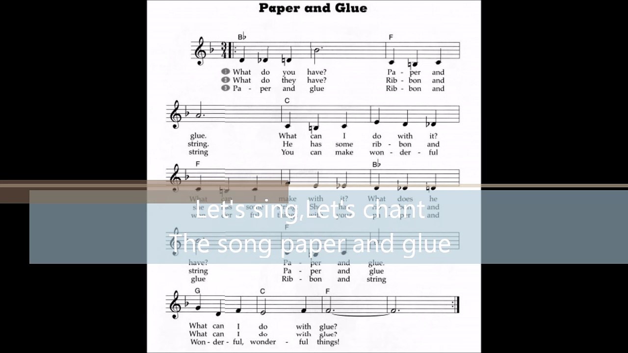 paper and glue lyrics