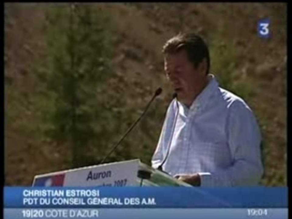 France 3 christian Estrosi Auron 2007