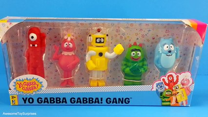 Yo Gabba Gabba Toys Muno Plex Brobee Foofa & Toodee Unboxing and Review