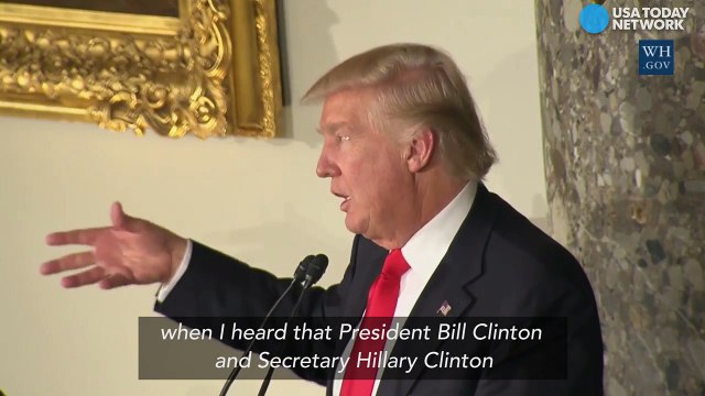 Trump leads crowd in standing ovation for Hillary Clinton-Z5Q8o9xb3wo