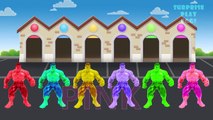 Hulk Colors for kids to Learn | Colors Songs for Children with Hulk Cartoons | Kids Learning Videos