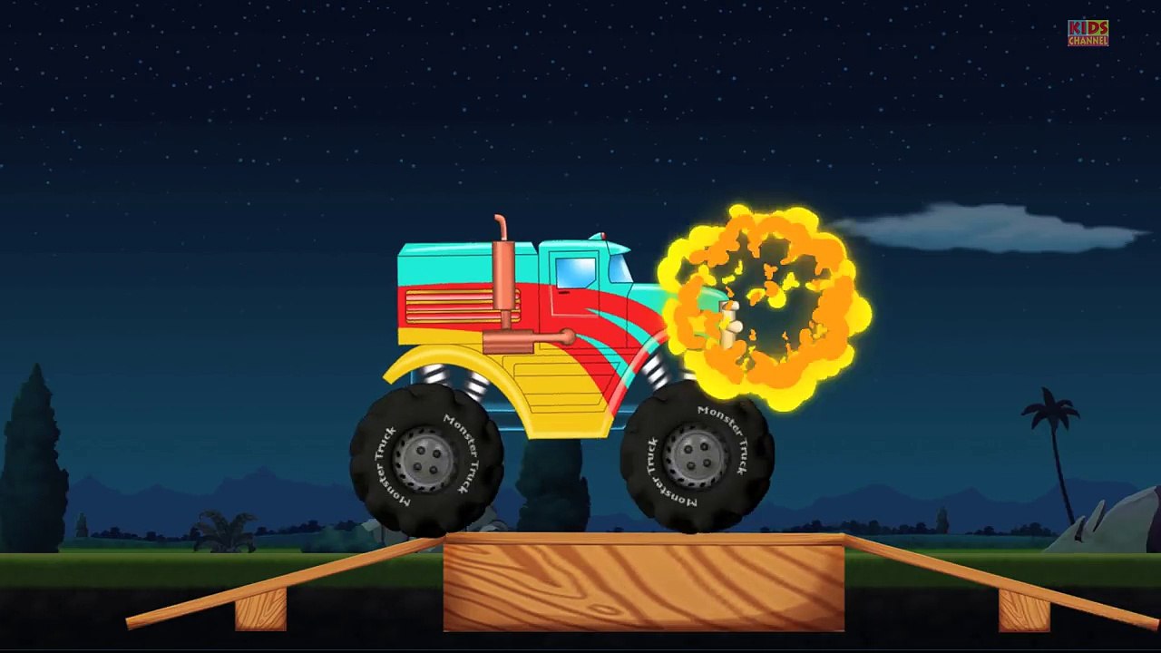 Monster Truck Stunt _ Monster Truck Videos For KIds-6y3mIUGnd5g