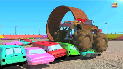 Monster Trucks _ Car Wash For Kids _ Monster Trucks For Children-uPgE-STk2CE