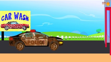 Police Car Wash _ videos For Children _ videos for kids-nMDnm5TyG4w