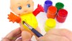 Learn Colors with Baby Doll Body Paint Finger Family Nursery Rhymes EggVideos.com-5pkuBWjCluA