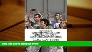 Audiobook  Evidence, Constitutional law, Contracts, Torts - Lectures and outlines: Compulsory