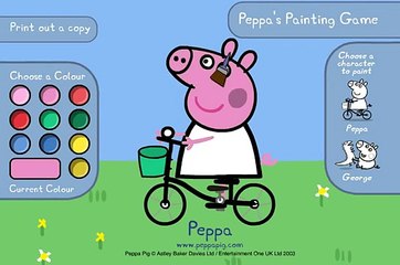 Descargar video: Peppas Painting Game - Peppa Pigs Mini Games - Full game | Best app demos for kids