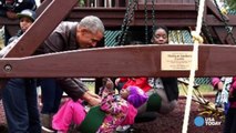Obamas donate Malia and Sasha's playground to homeless shelter-xSDK7KtEEho