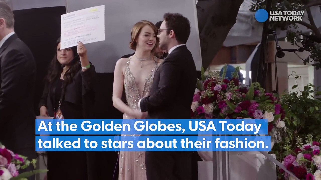 Glamorous, quirky fashions at this year's Golden Globes-CvGW2w2mtJQ