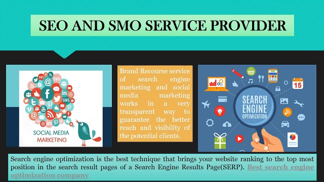 Brand Recourse Best Online Promotion Services provider