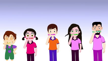Finger Family Tooth Brush Family _ Finger Family Songs _ Funny Finger Family-Vv55fNciVbk