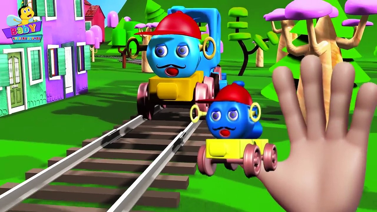 Finger Family Train Family _ 3D Finger Family Songs _ Funny Finger Family-cvU3Ir5LtMg
