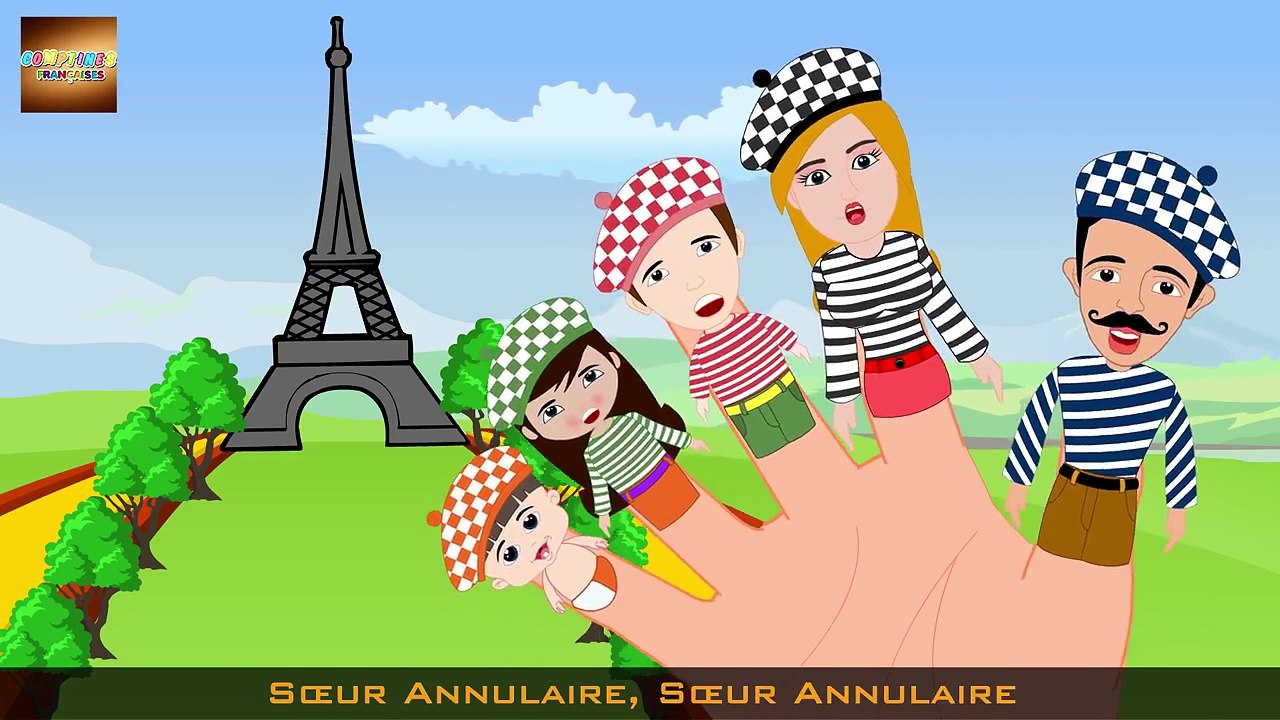 French Finger Family _ Famille de Doigt _ Comptines Francaises ...