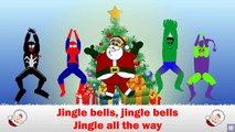 HD jingle bells christmas song with spiderman santa venom hulk green Goblin Full animated cartoon en