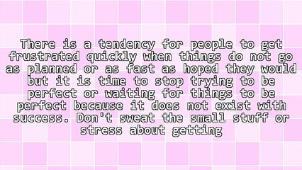 Perfection Does Not Exist With Success