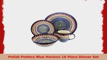 Polish Pottery Blue Horizon 16 Piece Dinner Set a39a22a8