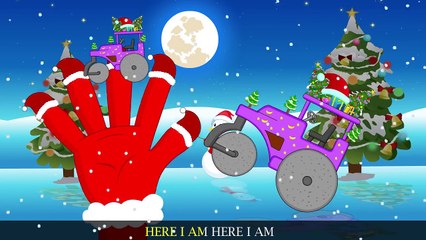 Road Roller Finger Family Nursery Rhymes for Kids _ Christmas Cars Song For Kids-WFfHagXcvfc