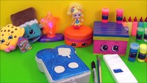 DIY Shopkins Mystery Edition 2 NEON Shopkins Storage! #SPKWhatsInside DIY Paint Craft Toy Video