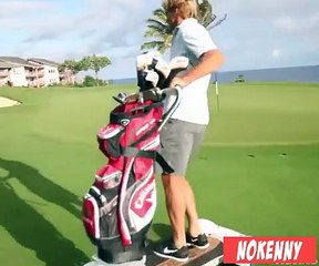 Un caddie de golf skateboard pour les amateurs