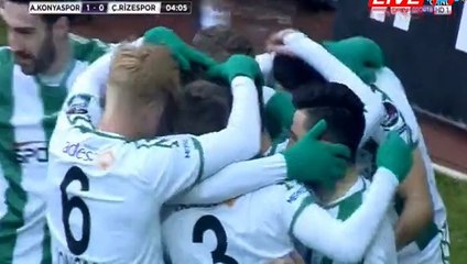Deni Milosevic Goal HD - Konyaspor 1-0 Rizespor 21.01.2017