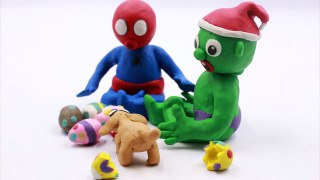 Hulk baby & Elsa sharing food Superhero In Real Life | Play Doh Stop Motion Animation
