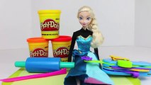 Frozen PLAY DOH Elsa Disney FIRE Dress Flames Play Dough Barbie Gown Makeover