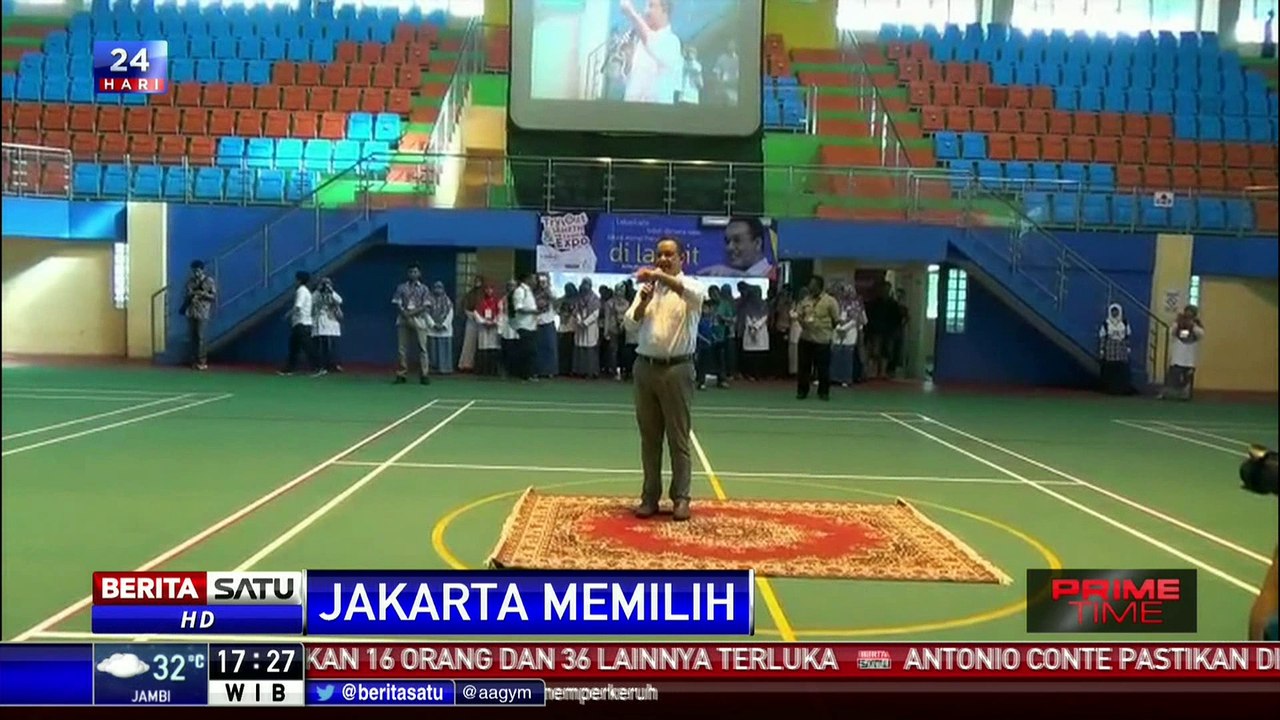Anies Baswedan Kampanye di Jakarta Islamic School Ciracas