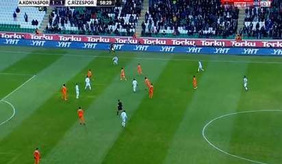 Riad Bajic  Goal HD - Konyaspor	2-1	Rizespor 21.01.2017