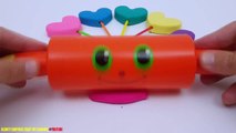 Play dough diy modelling clay lollipop hearts with rocket molds fun creative ideas