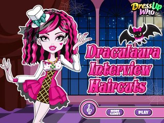 Выбираем прическу и наряд для Дракулауры из Монстр Хай! Игра для девочек!