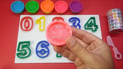 Learn Colors Learn to Count 0 to 9 Counting in English PlayDoh Numbers Fun Playset