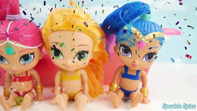 Shimmer and Shine Color Bath Paint Secret Life of Pets Changers Slime Baff Learn Changing Bath Toys