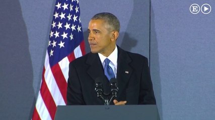 El discurso de Obama el día en que Trump fue presidente