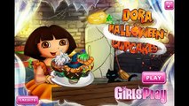 Dora The Explorer - Dora Halloween Cupcakes - Baby Barbie Trick or Treat - Halloween Games