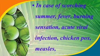 Amazing health benefits of coconut water