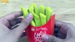 Yellow and Rainbow Lotte French Fries Lets make with PlayDoh Fun and Creative