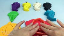 Play and Learn Colours with Play Doh Seahorses with Ice Cream Bell and Pumpkin Cutters