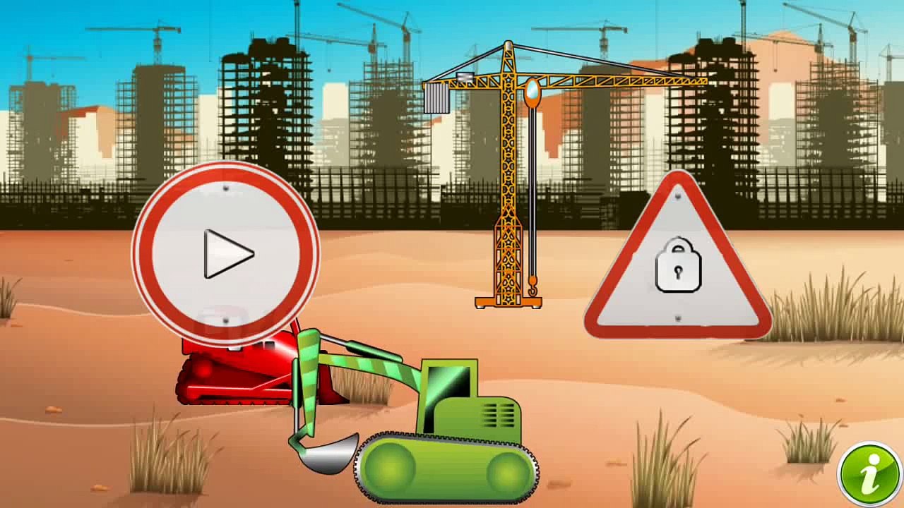 Машинки для детей Экскаваторы и погрузчики игра