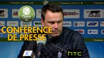 Conférence de presse AJ Auxerre - FBBP 01 (0-2) : Cédric DAURY (AJA) - Hervé DELLA MAGGIORE (BBP) - 2016/2017