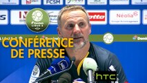 Conférence de presse FC Sochaux-Montbéliard - Clermont Foot (3-3) : Albert CARTIER (FCSM) - Corinne DIACRE (CF63) - 2016/2017