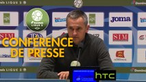 Conférence de presse Havre AC - Gazélec FC Ajaccio (1-2) : Oswald TANCHOT (HAC) - Jean-Luc VANNUCHI (GFCA) - 2016/2017