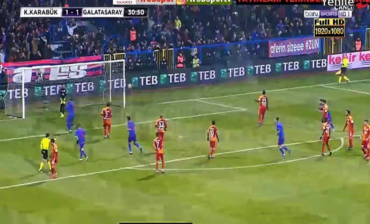 Seleznev E. (Penalty) Goal - Kardemir Karabuk-1-1-Galatasaray 21.01.2017