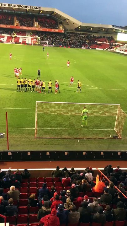 Cheeky free-kick goal by Ben Osborn vs Bristol City (1-0)