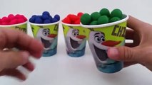 Play-Doh Gumballs Olaf Surprise Cups Luigi The Simpsons Spongebob Disney Frozen Elsa Toys