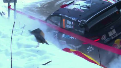 WRC Monte Carlo 2017 Day 2 Ogier  Crash