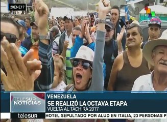Venezolano Salinas triunfa en octava etapa de Vuelta al Táchira