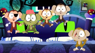 Fünf kleine Affen _ Cartoon für Kinder _ Beliebt Kinderlieder _ Five Little Monkeys-L7faY5BL6Ag