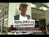 Mga magsasaka ng Hacienda Luisita, naghain ng reklamo laban kay dating Rep. Cojuangco at iba pa