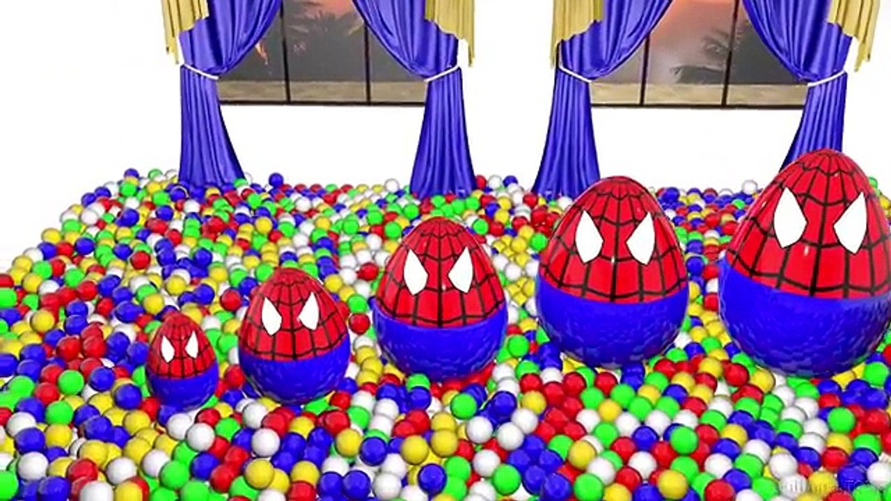 3D Colors for Toddlers to Learn with Ballpit, Surprise Eggs - Learning Videos for Children KIDS