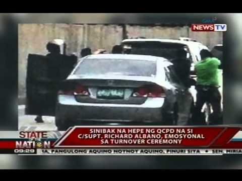 SONA: Sinibak na hepe ng QCPD na si C/Supt. Richard Albano, emosyonal sa turnover ceremony